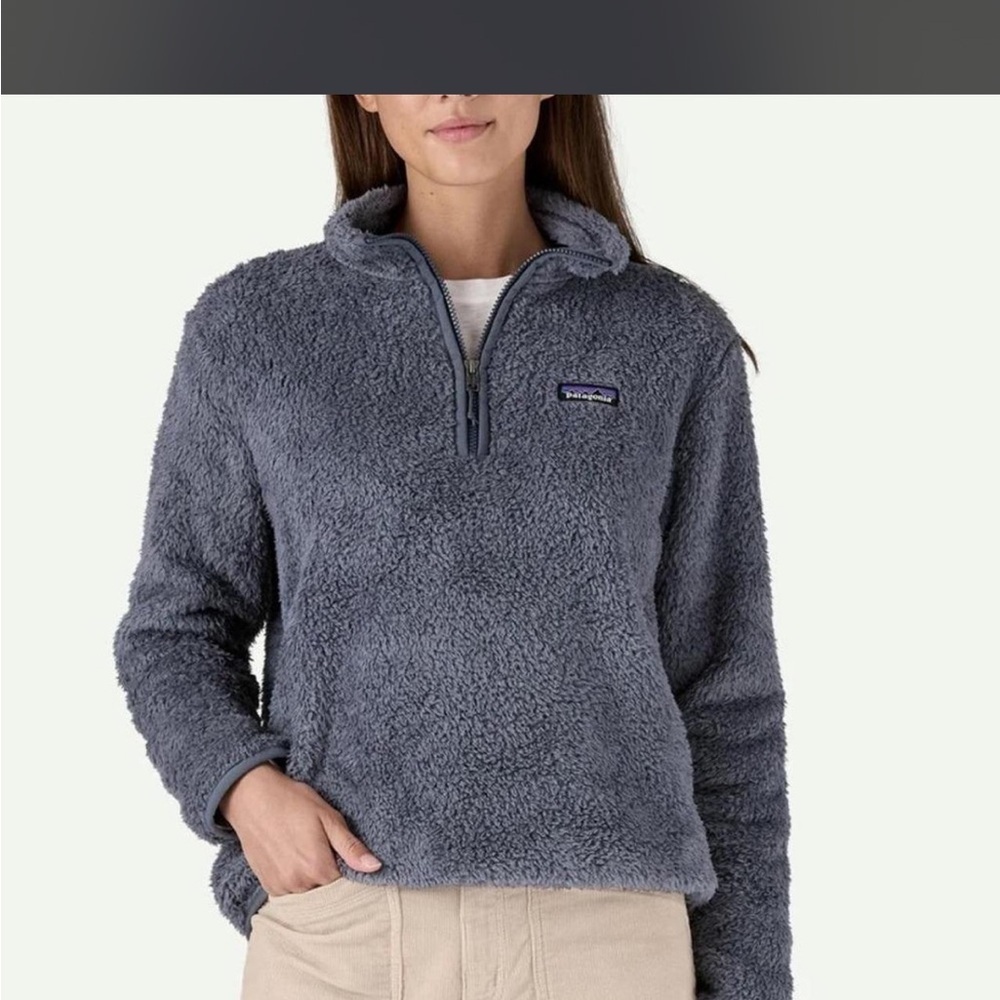 Patagonia Los Gatos 1/4 Zip Fleece Pullover Purple Gray Womens Small